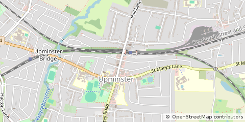Map of Upminster, Essex