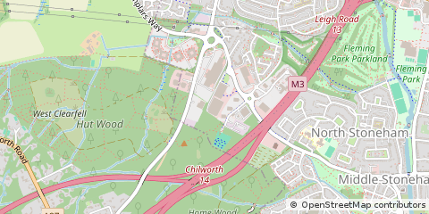 Map of Eastleigh, Hampshire