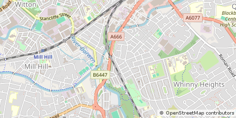 Map of Blackburn