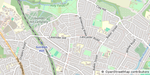 Map of Enfield, Middx