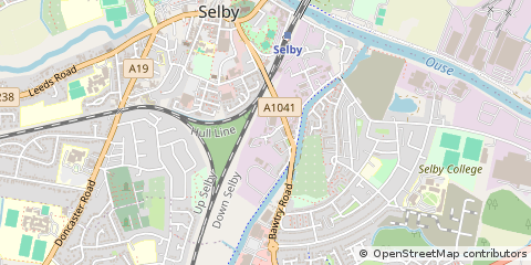 Map of Selby, North Yorkshire