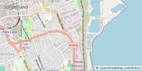 Map of Sunderland