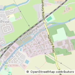 Map of Bromsgrove, Worcestershire