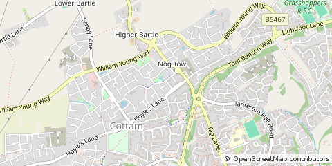 Map of Preston, Lancashire