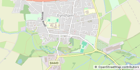Map of Witney, Oxfordshire