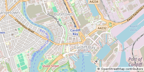Map of Cardiff