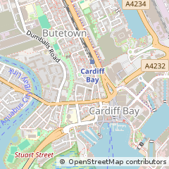 Map of Cardiff