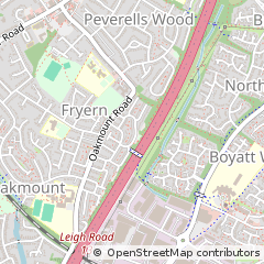 Map of Eastleigh, Hampshire