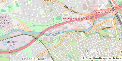 Map of Stockport, Cheshire
