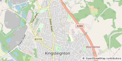 Map of Newton Abbot, Devon