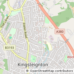 Map of Newton Abbot, Devon