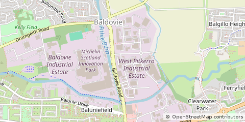 Map of Broughty Ferry, Dundee, Angus
