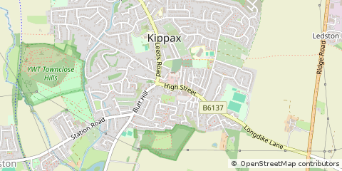 Map of Leeds, West Yorkshire