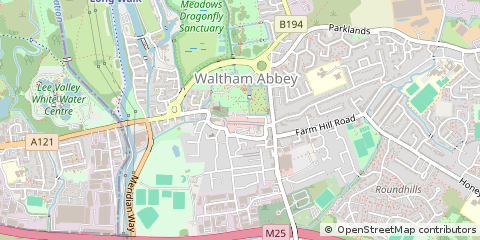 Map of Waltham Abbey, Essex