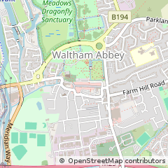 Map of Waltham Abbey, Essex