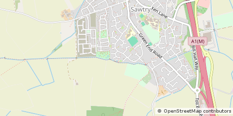 Map of Huntingdon, Cambridgeshire