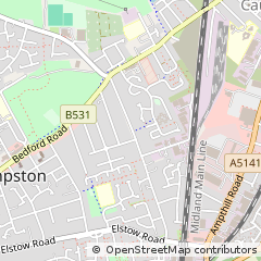 Map of Bedford, Bedfordshire