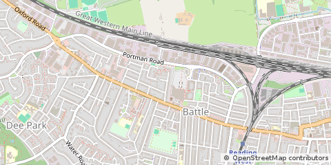 Map of Reading, Berkshire
