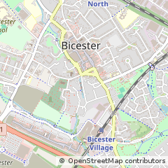 Map of Bicester, Oxfordshire