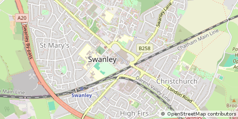Map of Swanley