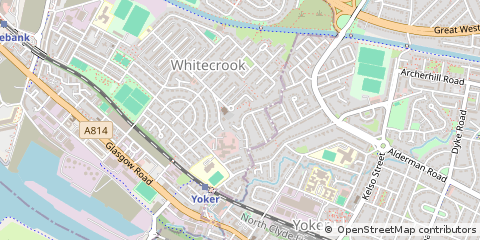 Map of Clydebank, West Dunbartonshire