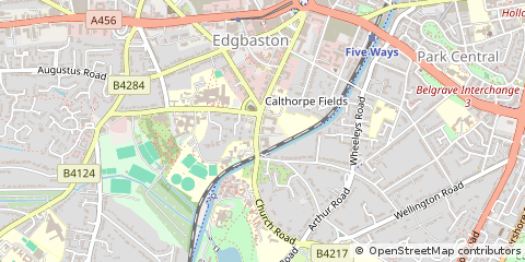 Map of Birmingham, West Midlands