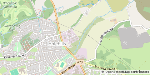 Map of Airdrie, Lanarkshire