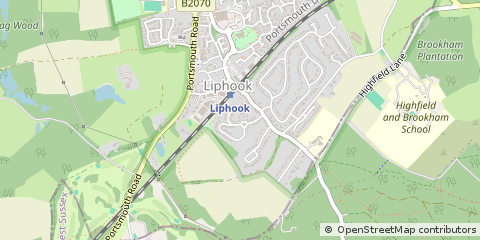 Map of Liphook, Hampshire