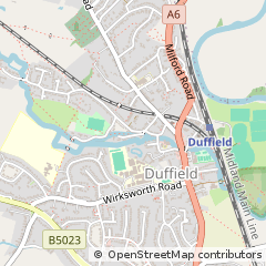 Map of Belper, Derbyshire