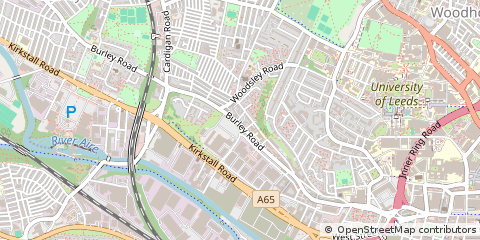 Map of Leeds, Yorkshire