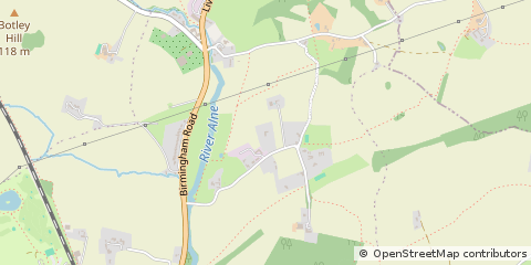 Map of Henley in Arden, Warwickshire