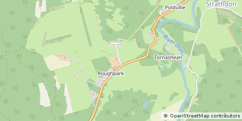 Map of Strathdon, Aberdeenshire