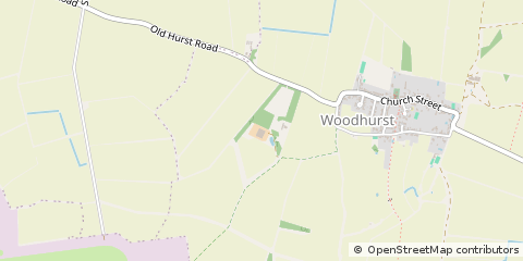 Map of Woodhurst, Cambridgeshire