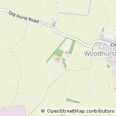 Map of Woodhurst, Cambridgeshire