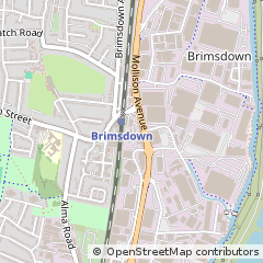 Map of Enfield, Middlesex