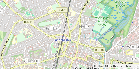 Map of Winchester