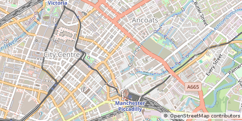 Map of Manchester