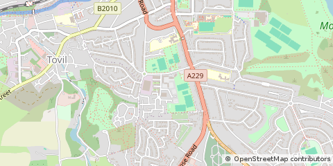 Map of Maidstone, Kent