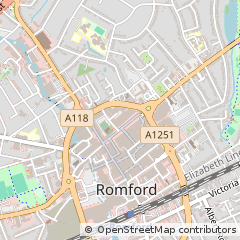 Map of Romford, Essex