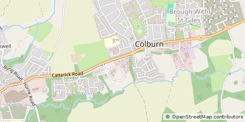 Map of Catterick Garrison, North Yorkshire