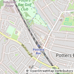 Map of Potters BAR, Hertfordshire