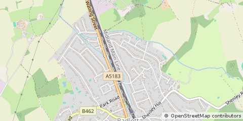Map of Radlett