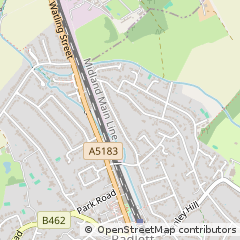Map of Radlett