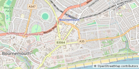Map of Bournemouth