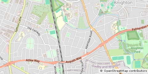 Map of Leicester