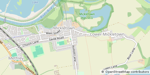 Map of Leeds, West Yorkshire