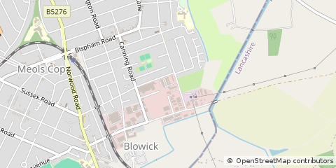 Map of Southport, Merseyside