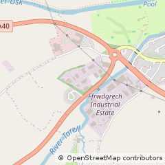 Map of Brecon, Powys