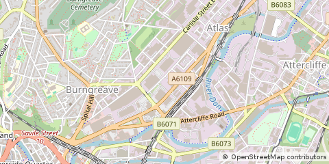 Map of Sheffield