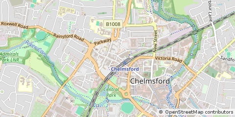 Map of Chelmsford, Essex